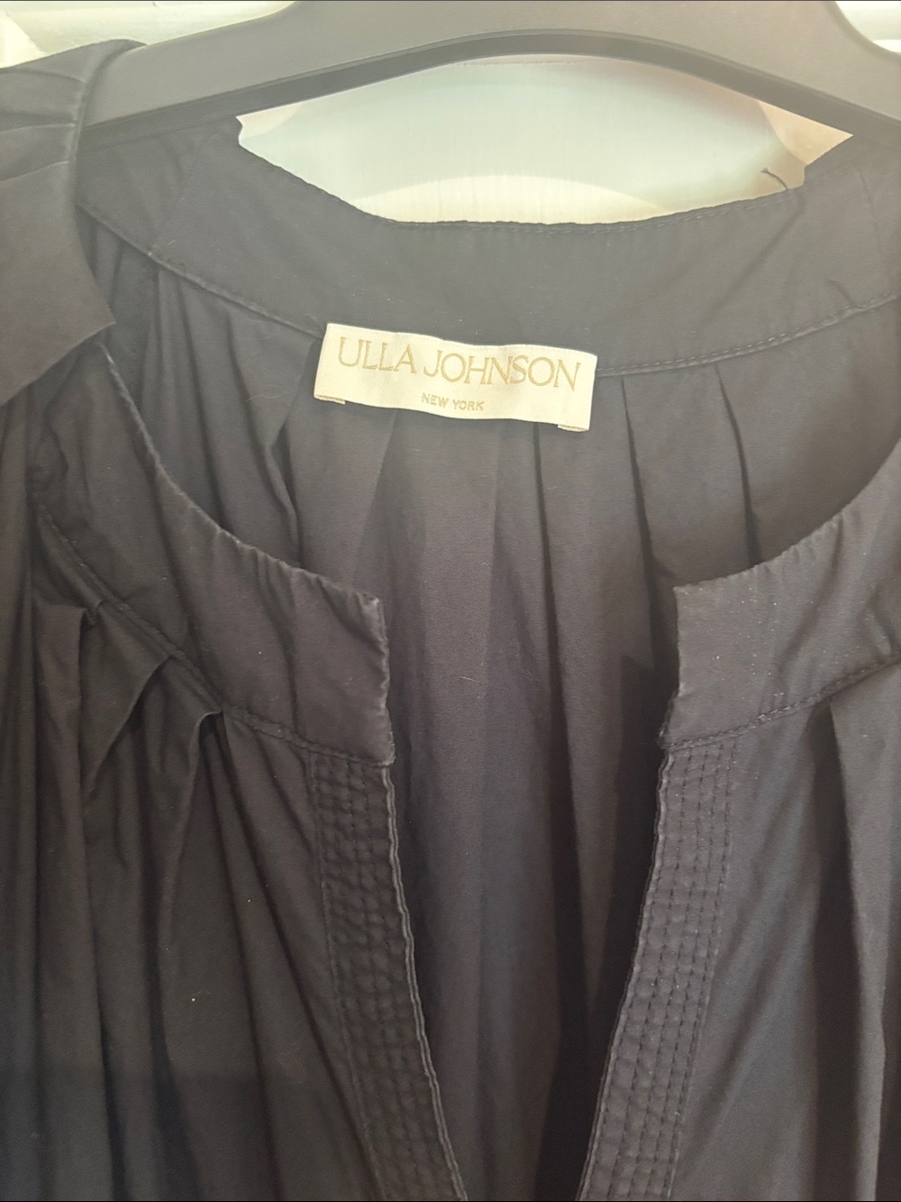 Ulla Johnson Black Tiered Maxi Dress with Puff Sleeves - Picture 2 of 4